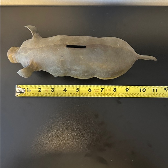 Brass Pig Piggy Bank - Picture 6 of 8